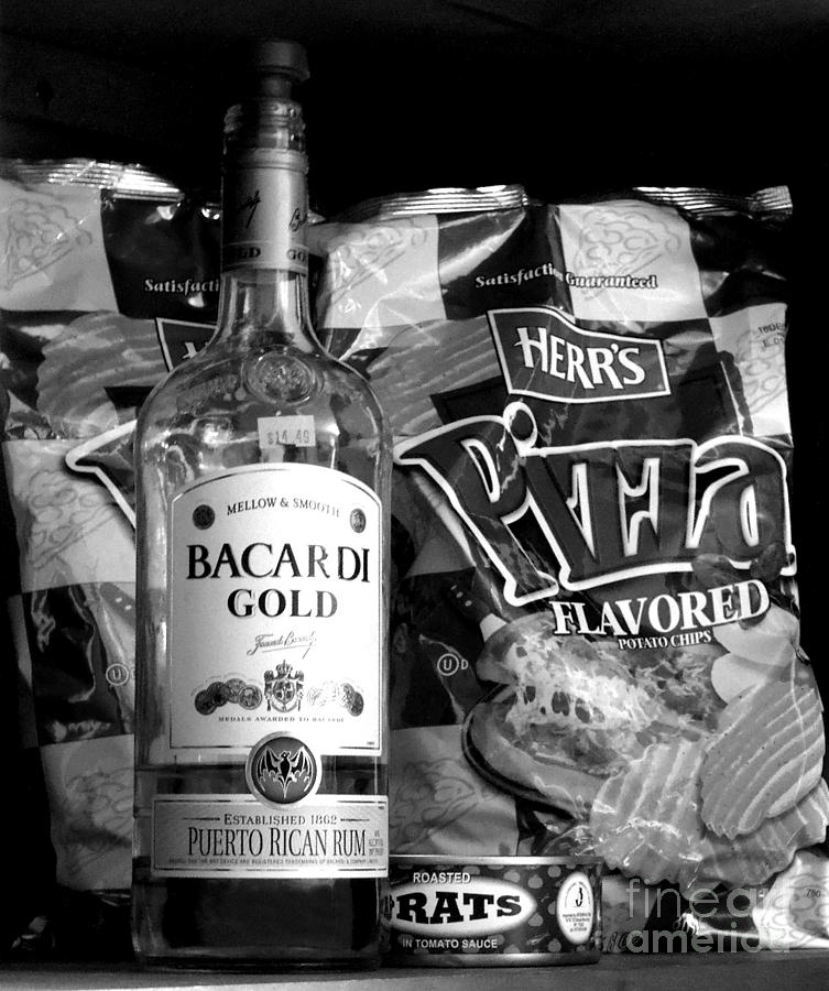 Rum and Rats and Pizza Flavored Potato Chips Photograph by Renee Trenholm