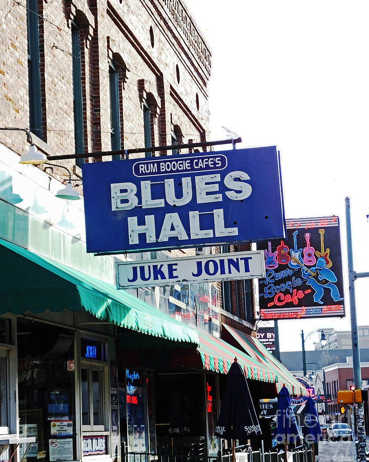 Rum Boogie Blues Hall Beale St Memphis Photograph