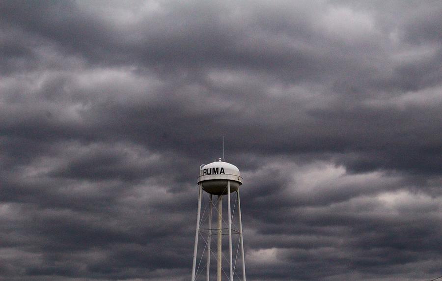 Ruma Illinois Water Tower Photograph by Suzanne Lorenz