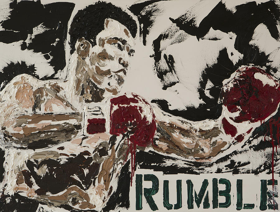 Sports Painting - Rumble I by Annette Moeller