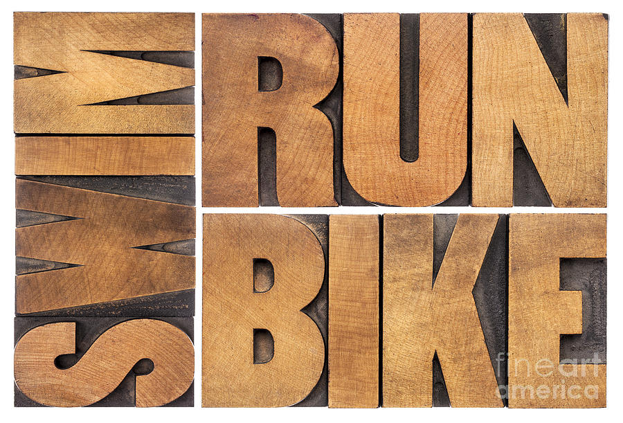 Run Bike Swim - Triathlon Concept Photograph by Marek Uliasz