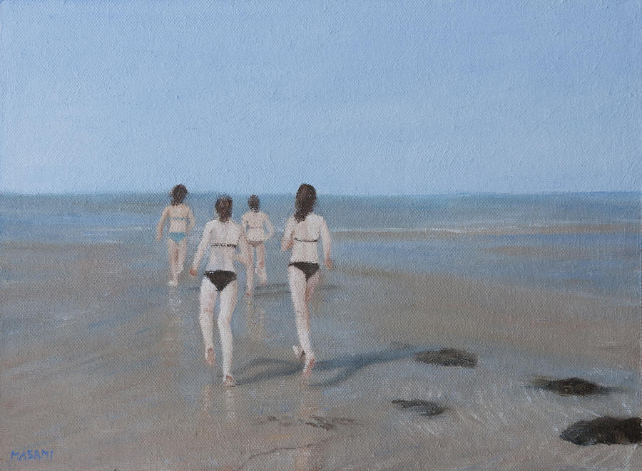 Run to the Water Painting by Masami Iida