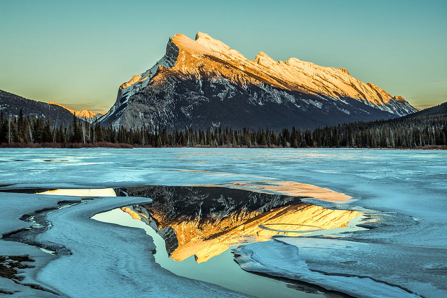 Rundle Reflection Photograph by Levin Rodriguez