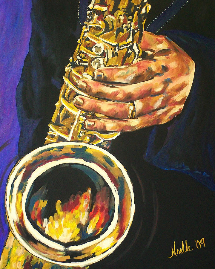 Music Painting - Running Arpeggios by Noelle Rollins