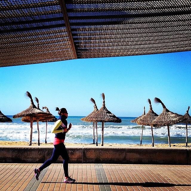 Winter Photograph - #running In #mallorca #majorca by Balearic Discovery