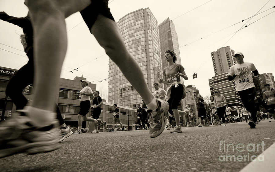 Sports Photograph - Running by James Yang