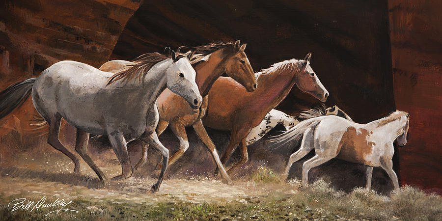 Running Wild Painting by Bill Dunkley