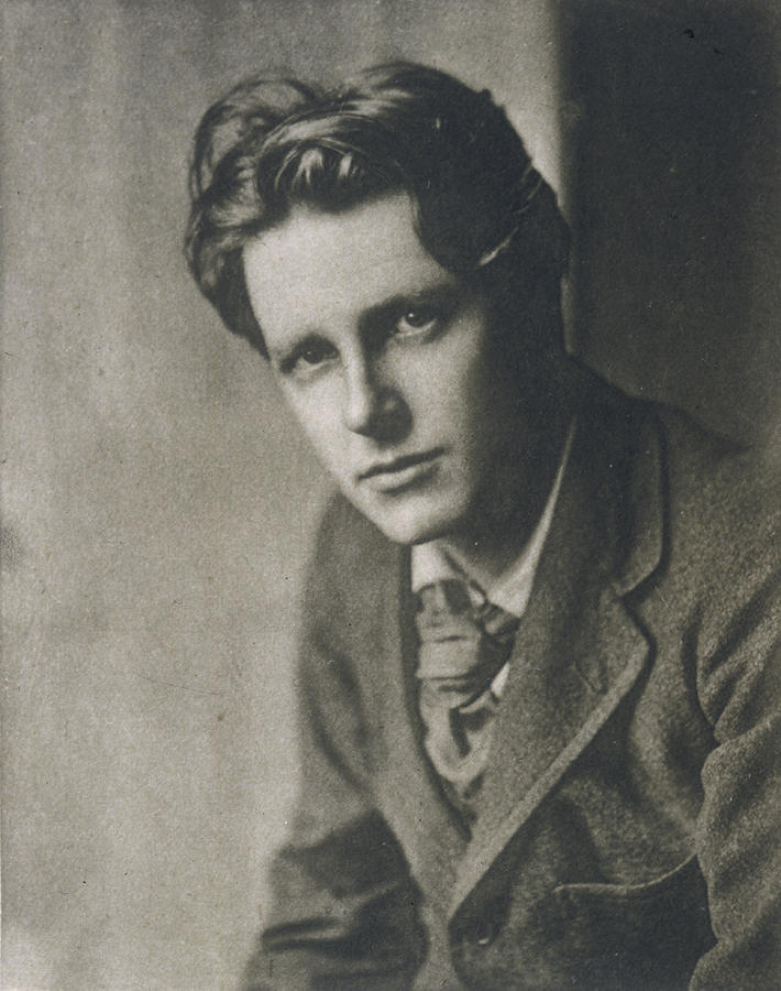 Rupert Photograph - Rupert Brooke(1887-1915), English by Mary Evans Picture Library