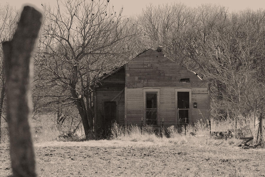 Rural Abandonment In Sepia Photograph by Barbara Dean