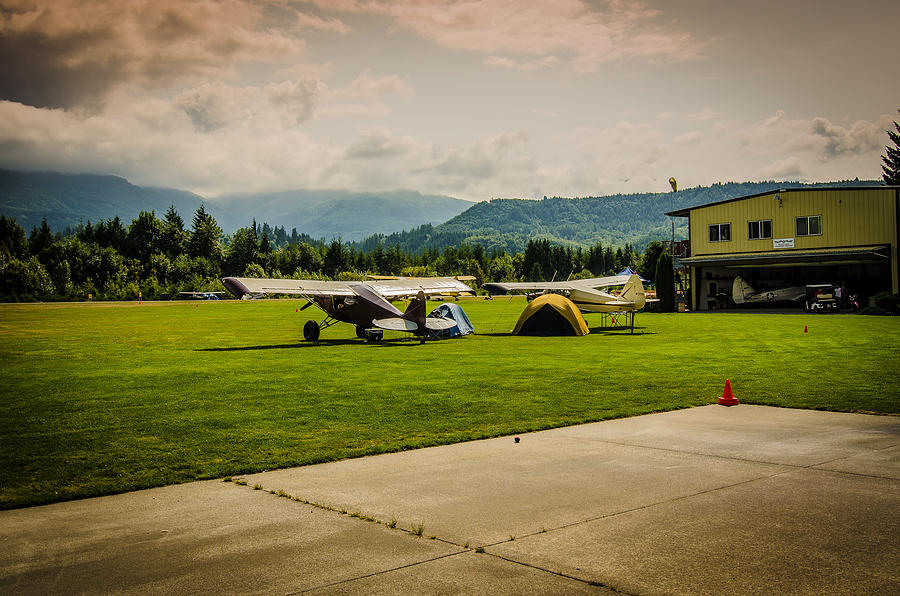 Airplane Photograph - Rural Airpark by Puget  Exposure