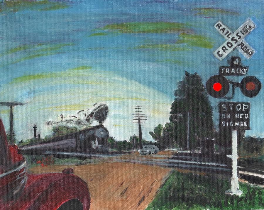 Train Painting - Rural America by Cliff Wilson