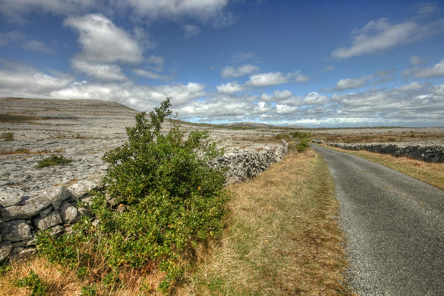 Rural Burren road Photograph by John Quinn
