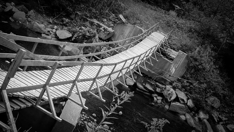 Bridge Photograph - Rural Foot Bridge by Sue Paradise