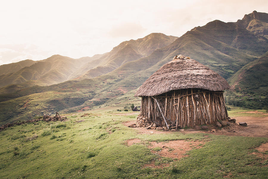 Rural hut in Lesotho Photograph by Nadine Swart