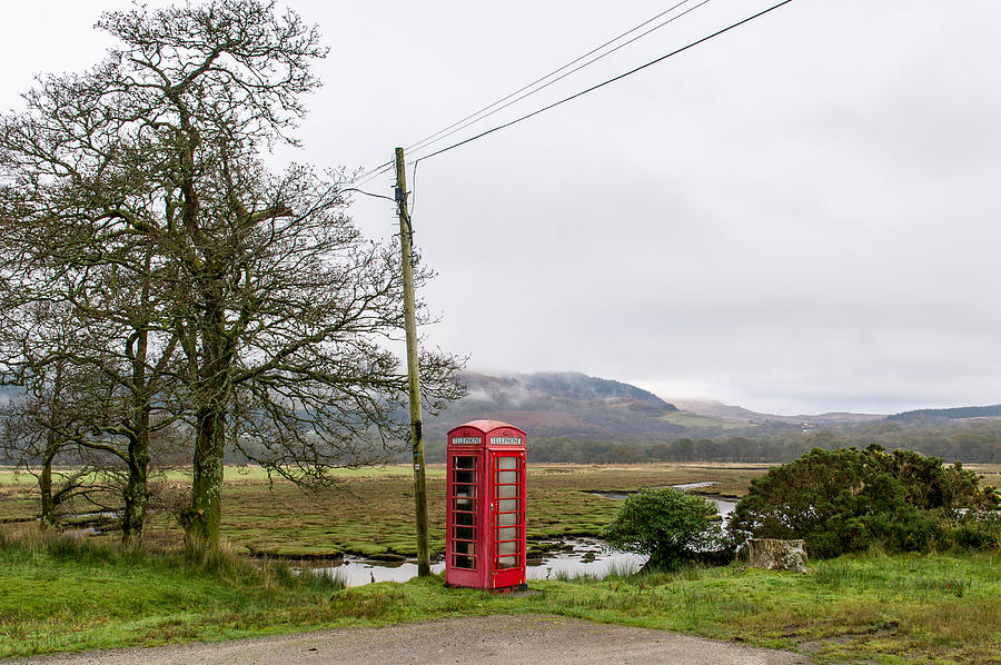 Rural phone box Photograph by Gary Eason