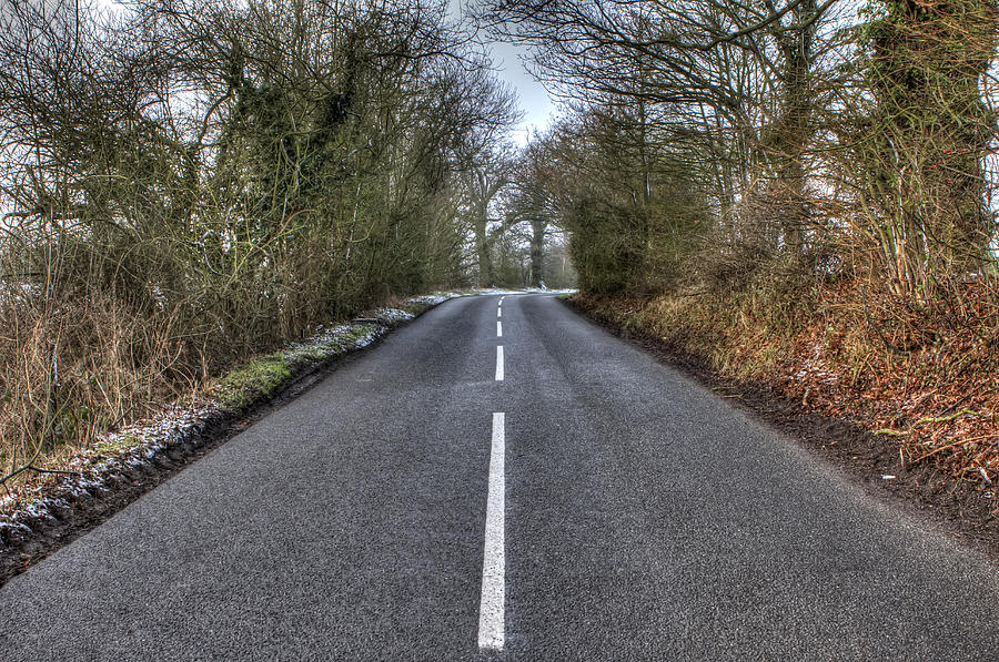 Rural Road In The Countryside On A Cold Winters Day Photograph By Fizzy Image Fine Art America