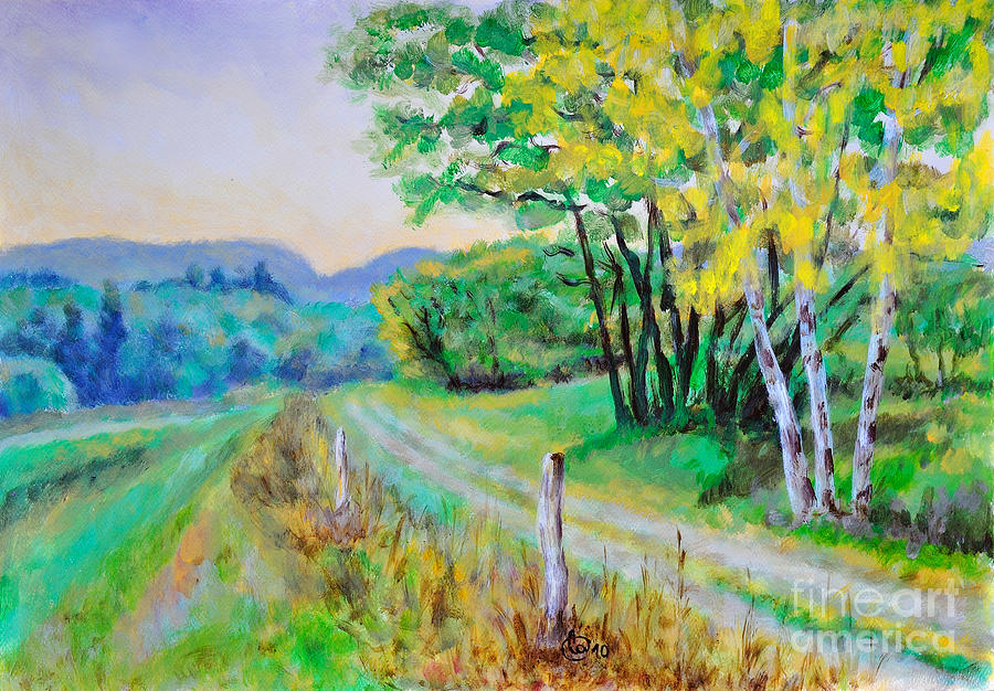 Rural road Painting by Martin Capek