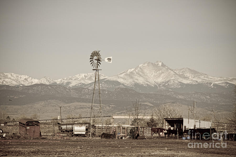 Rural Rustic Colorado Longs Peak Country View Photograph by James BO Insogna