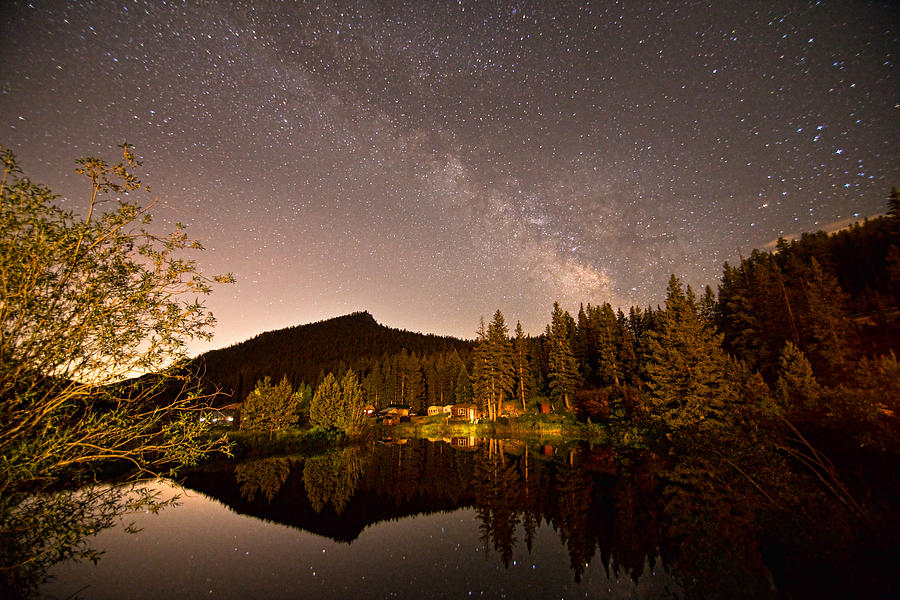 Rural Rustic Rocky Mountain Cabin Milky Way View Photograph by James BO Insogna