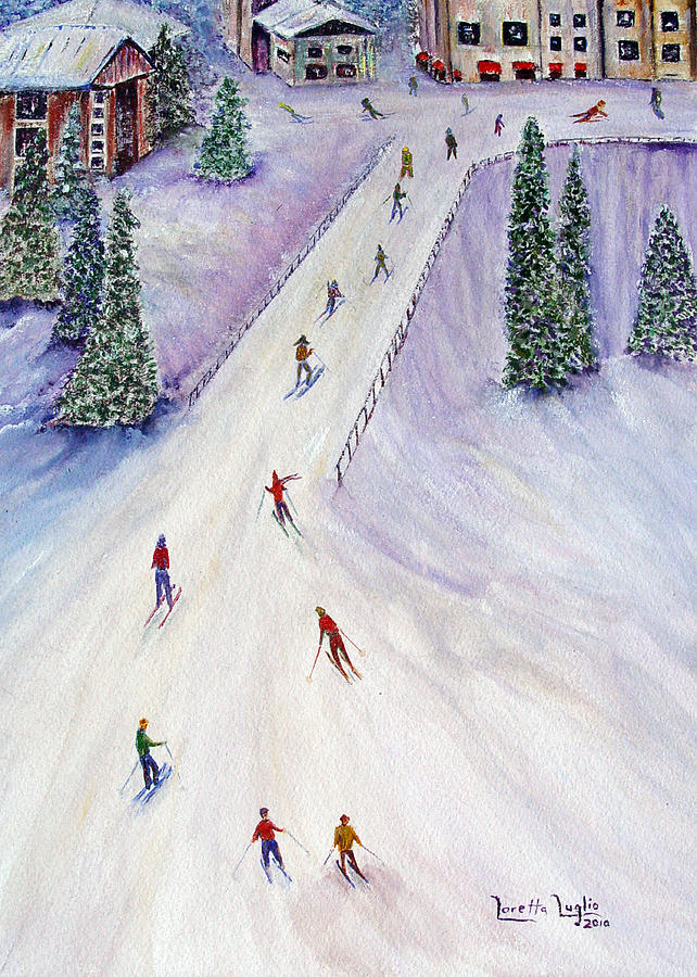 Sports Painting - Rush Hour by Loretta Luglio