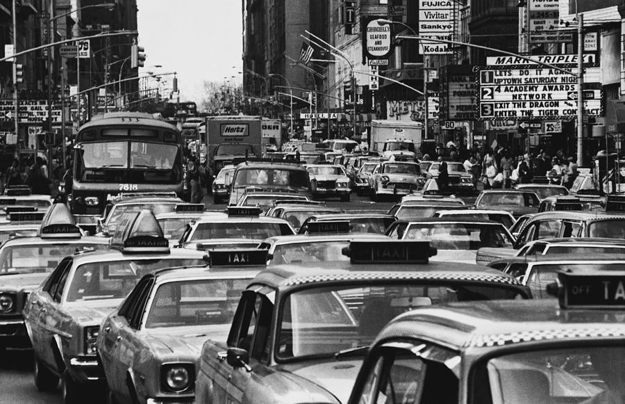 Rush Hour, Times Square, Nyc, 1976 Photograph by Jan Lukas