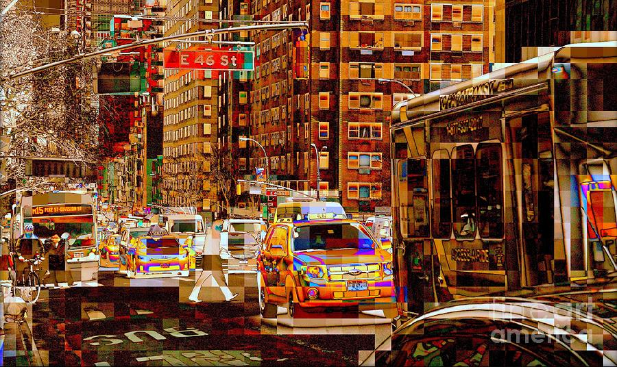 Rush Hour - Traffic in New York Photograph by Miriam Danar