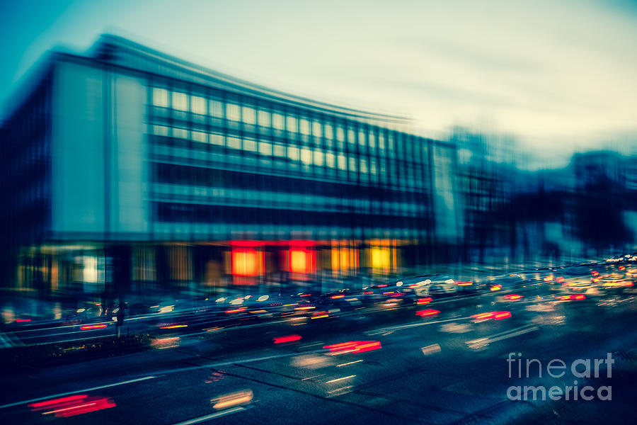 Rush Hour - vintage Photograph by Hannes Cmarits