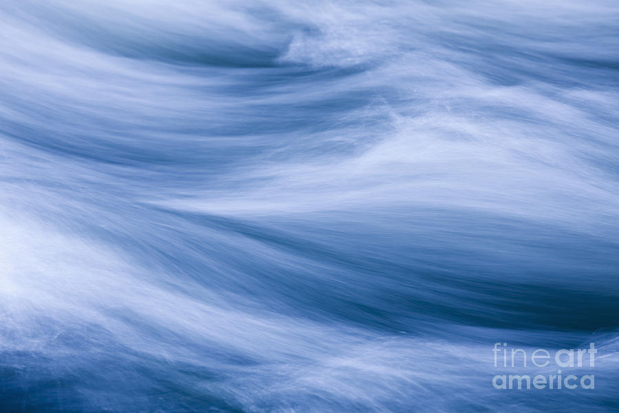 Abstract Photograph - Rushing River by Bryan Mullennix