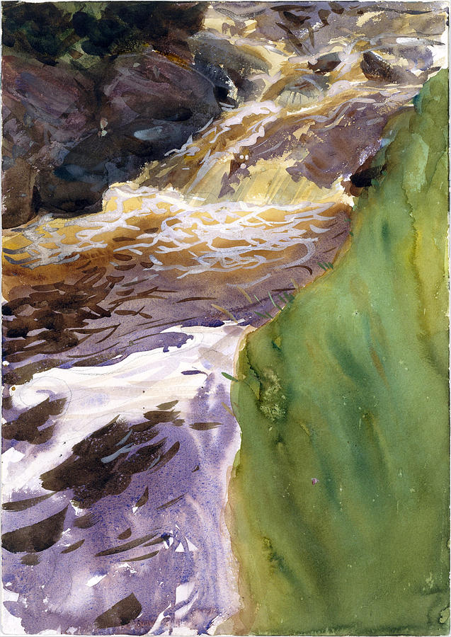 John Singer Sargent Painting - Rushing Water by John Singer Sargent