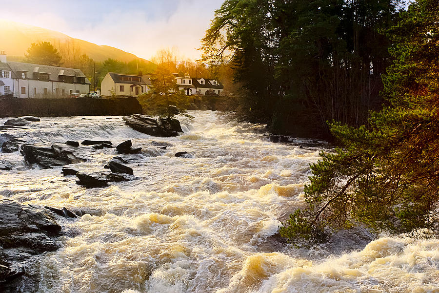 Rushing Waters Of The Falls Of Dochart Photograph by Mark Tisdale