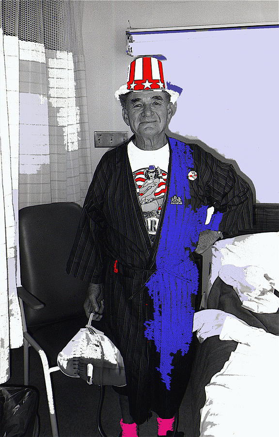 Russell Short Celebrating July 4th Tucson Medical Center 1990-2008 Photograph by David Lee Guss