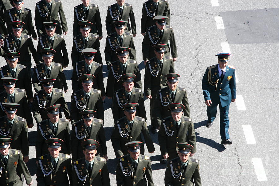 Russian cadets Photograph by Lali Kacharava - Pixels