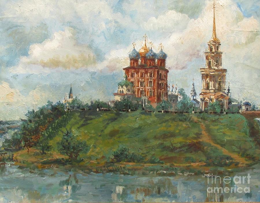 Russian Cathedral Painting by Margaryta Yermolayeva