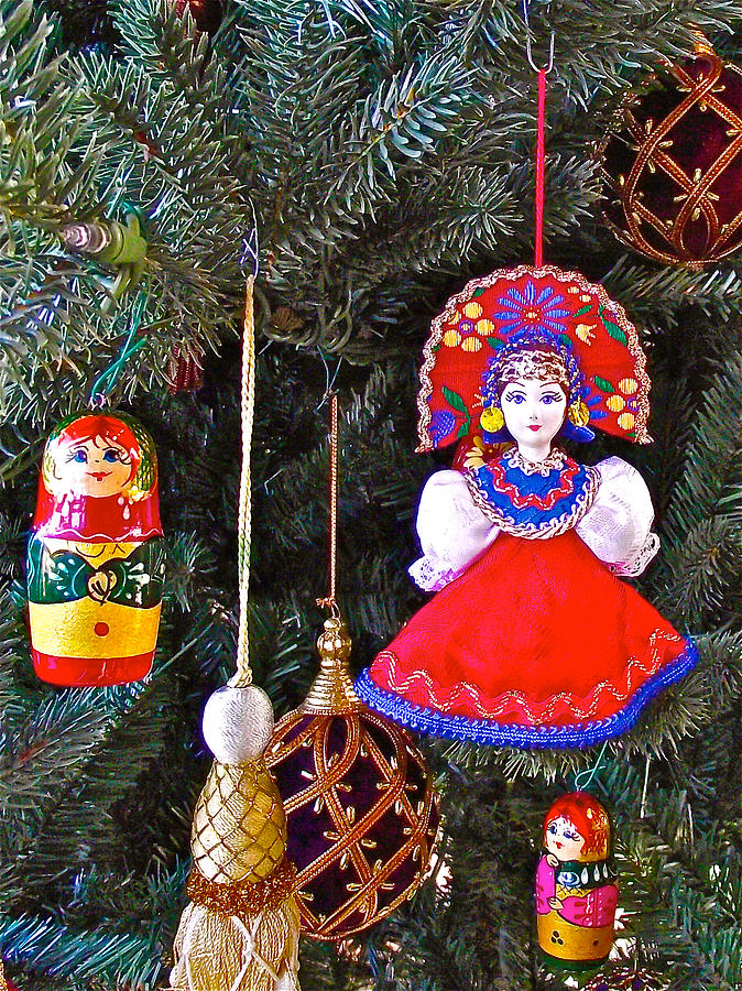 Russian Christmas Tree Decoration  In Fredrik Meijer Gardens in Grand Rapids, Michigan Photograph by Ruth Hager