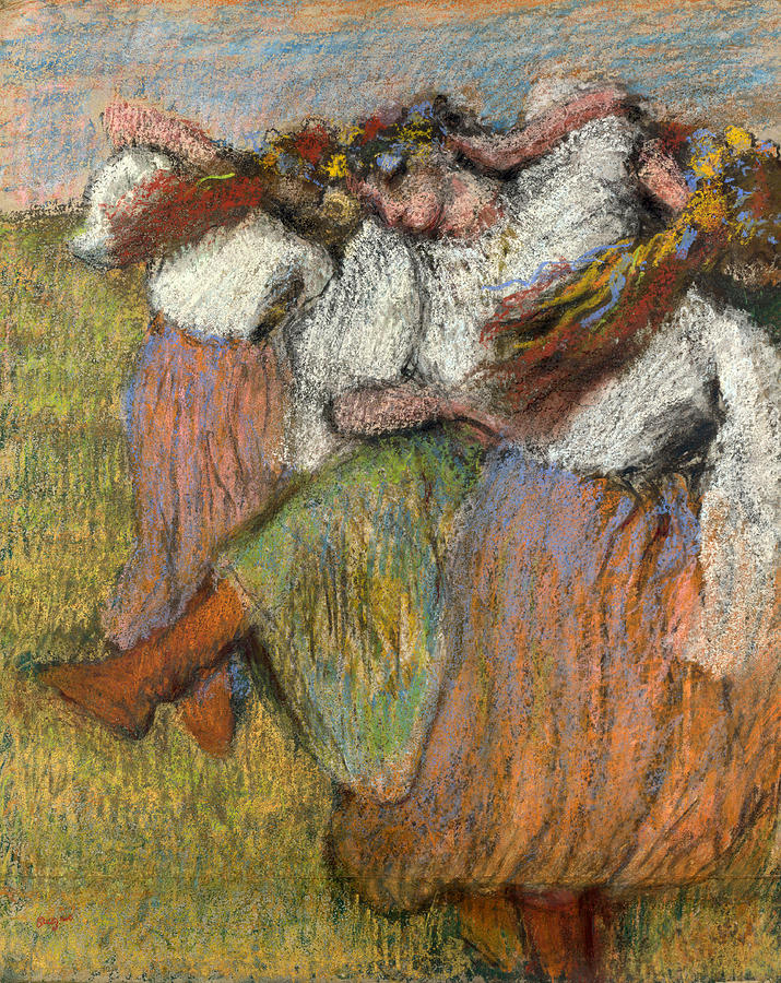 Russian Dancers Painting by Edgar Degas