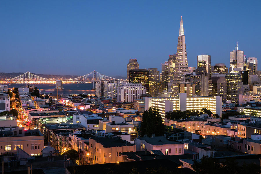 Russian Hill Blue View Photograph by Michael Lee