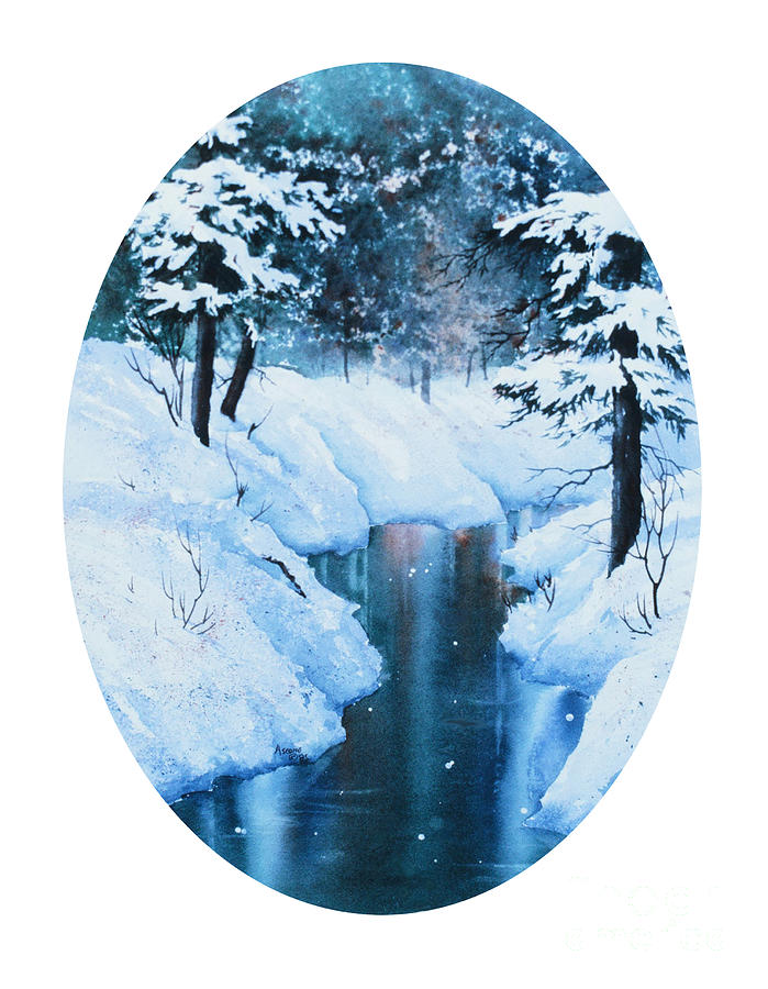 Russian Jack Snowfall Painting by Teresa Ascone