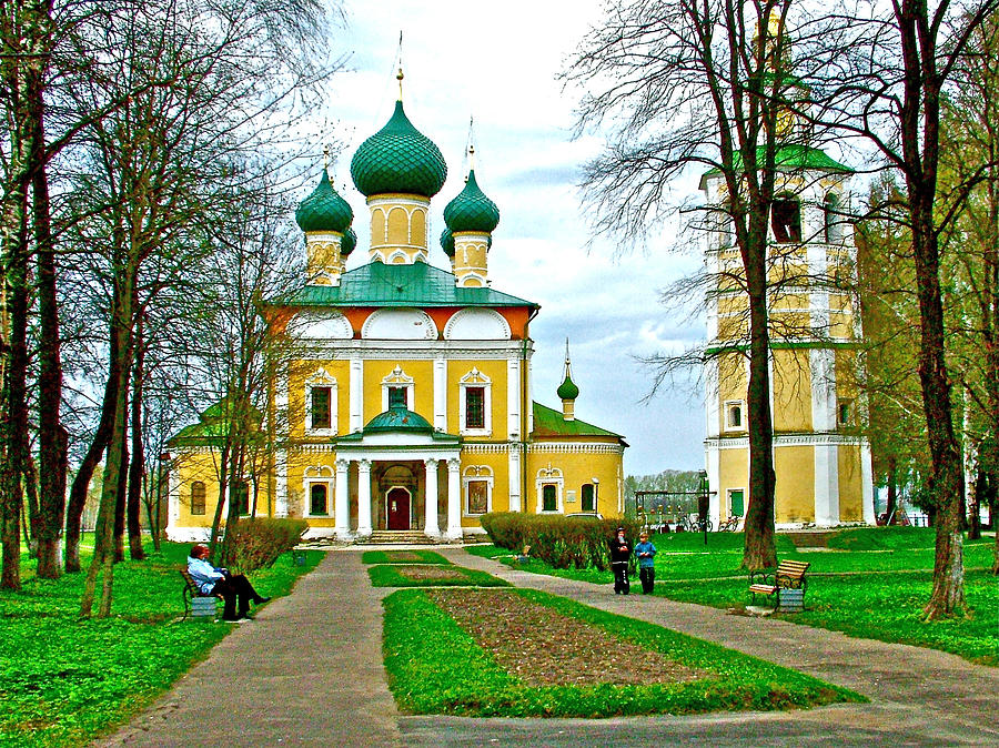 Russian Orthodox Church and Belfry in Uglich-Russia Photograph by Ruth Hager