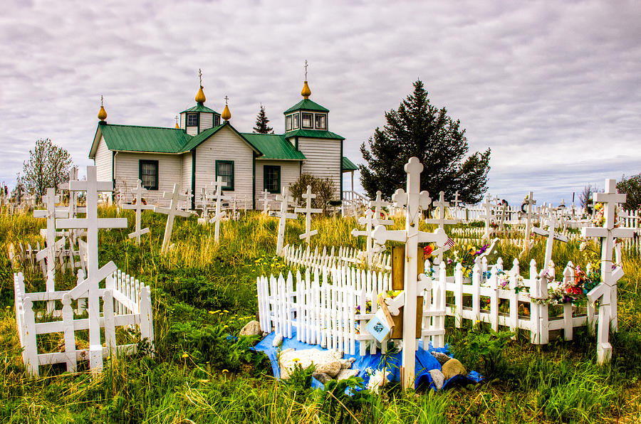 Architecture Photograph - Russian Orthodox Church in Ninilchik Alaska by Natasha Bishop