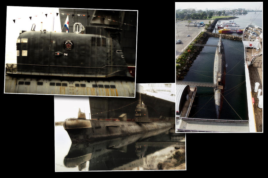 Russian Submarine Collage Long Beach Ca Photograph by Thomas Woolworth