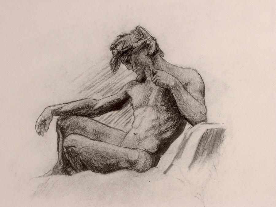 Nude Drawing - Russo Figure by Andrew Sandberg
