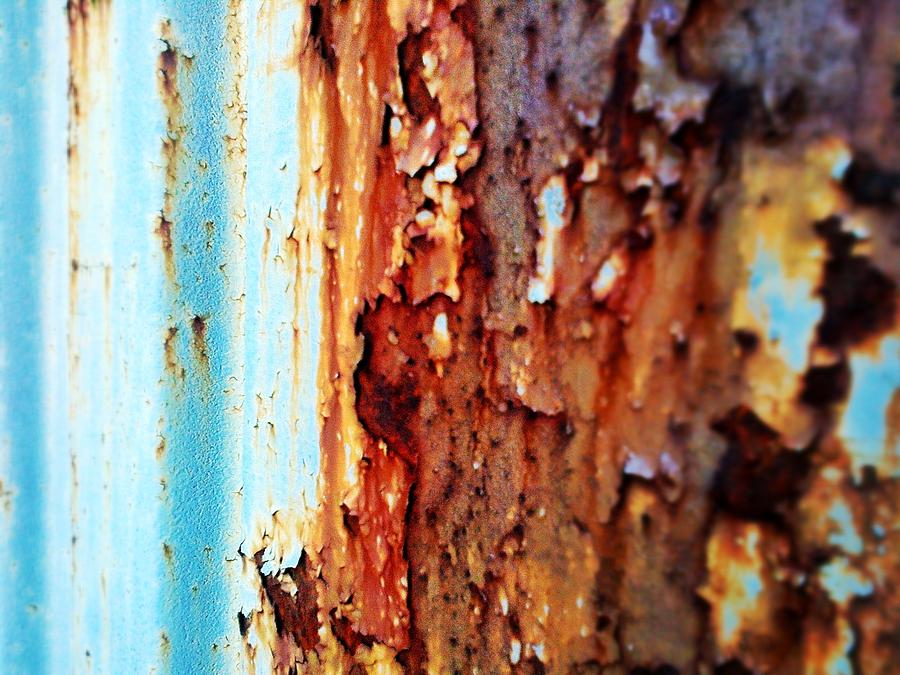 Rust and blue Digital Art by Olivier Calas
