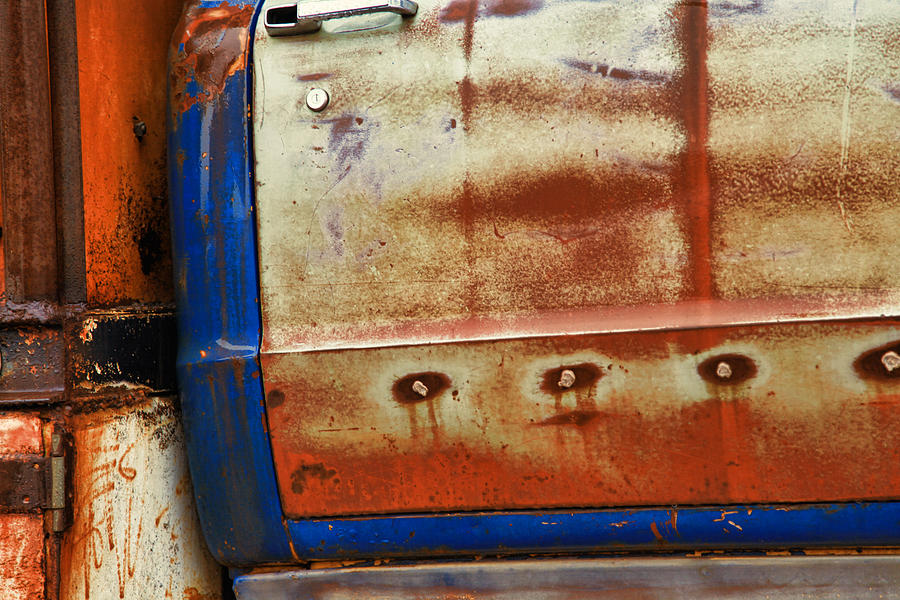 Rust and Blue Photograph by Toni Hopper