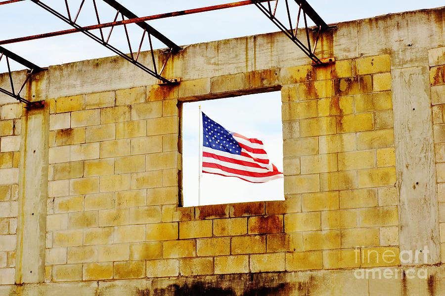Flag Photograph - Rust and Glory by Lynda Dawson-Youngclaus