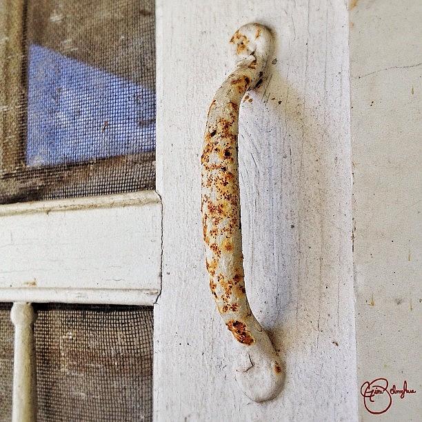 Door Photograph - Rust and Paint by Gina ODonoghue