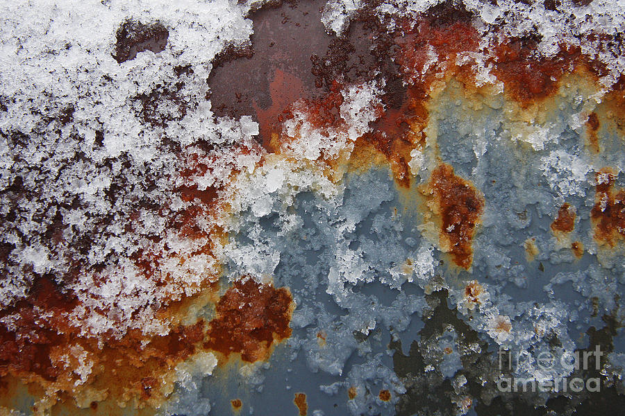 Rust and Snow Photograph by Jonathan Welch