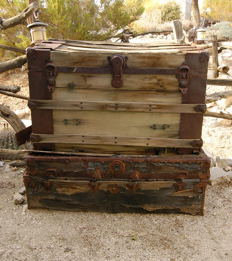 Chest Photograph - Rust Box by Gabe Arroyo