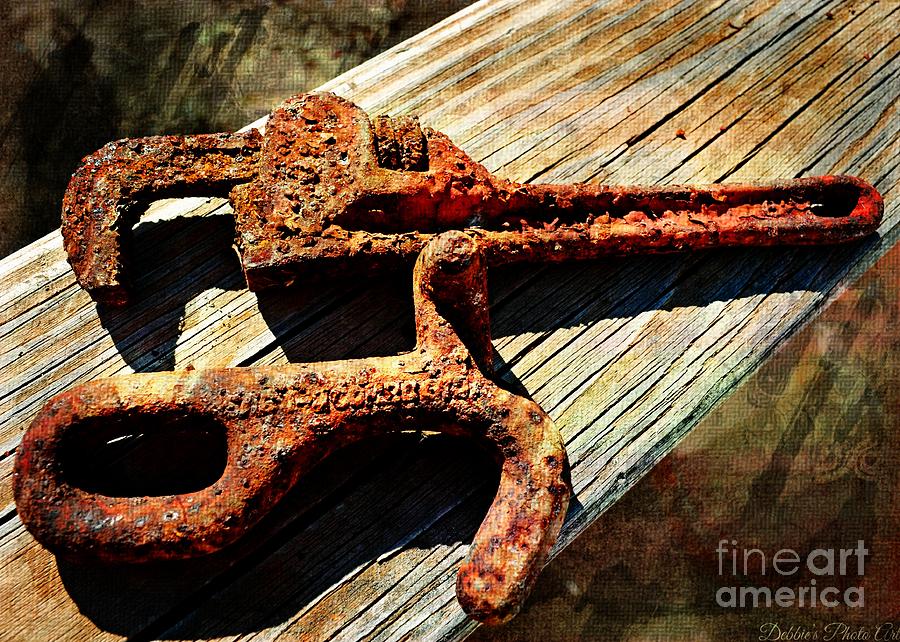 Rust Tools II with texture Photograph by Debbie Portwood