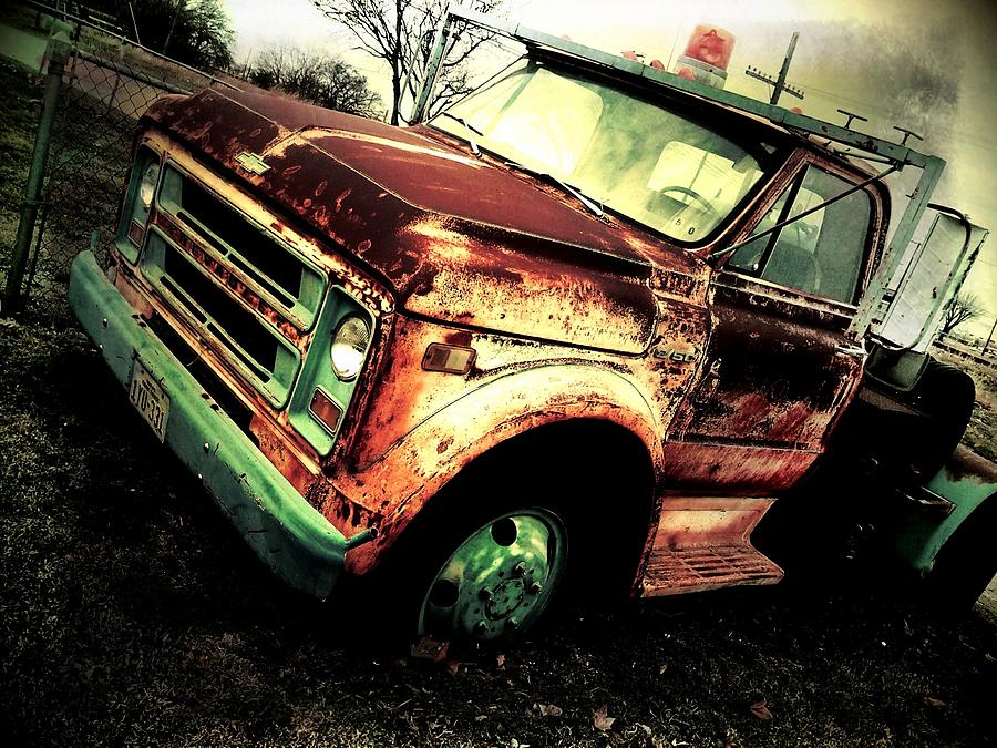 Car Photograph - Rusted and Busted by Denisse Del Mar Guevara