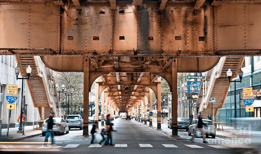 Chicago Photograph - Rusted Bridge by Paul Koshy